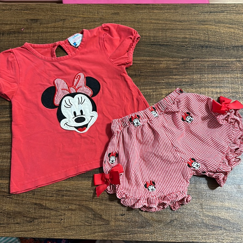Sweet La Rose Minnie Mouse set size 24 months